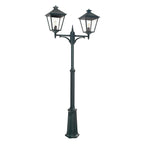Turin Grande Black Twin Post Light