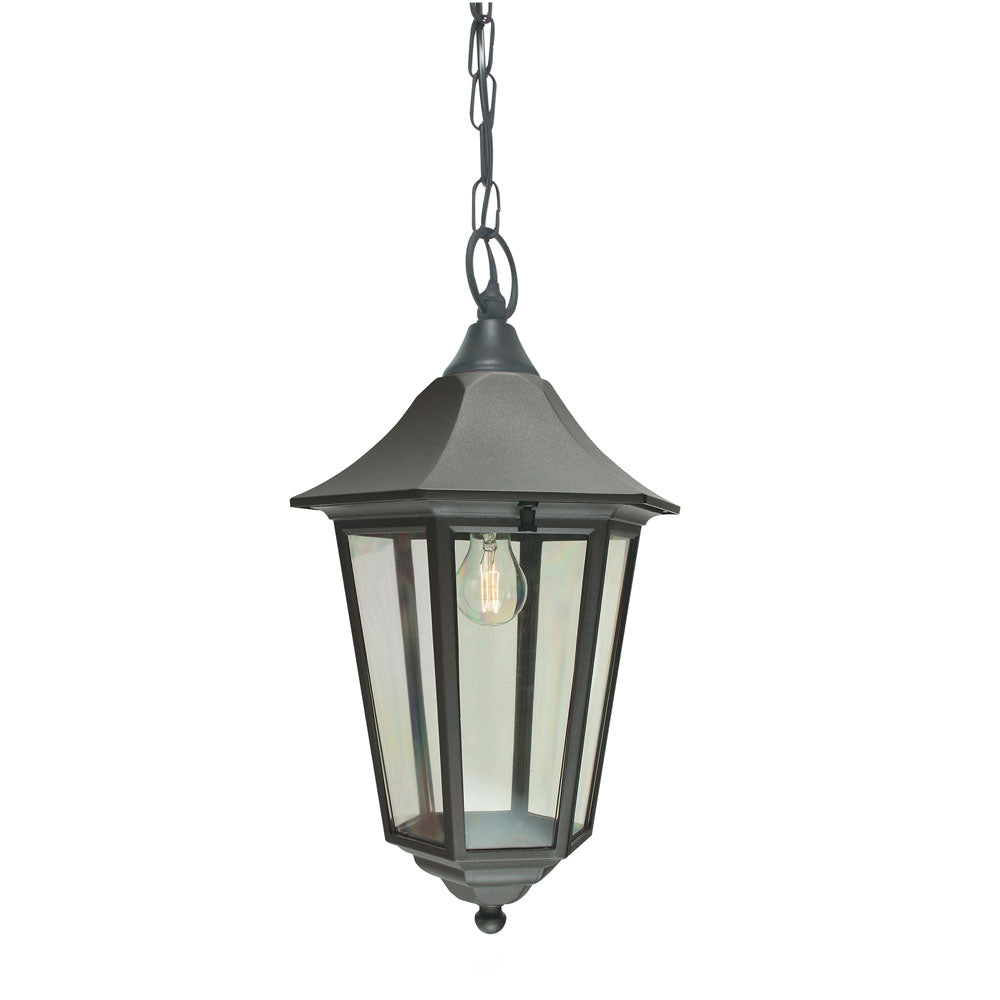 Valencia Grande 1-Light Black Chain Lantern