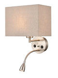 Austen wall light with LED flex arm reading light 1