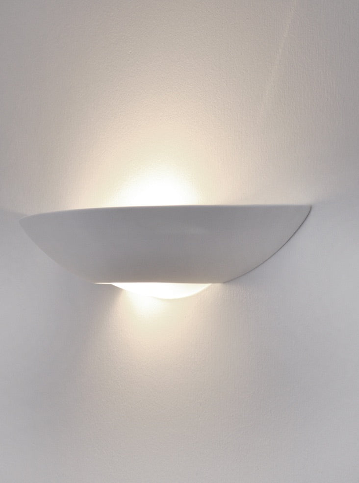 Fresco ceramic uplighter