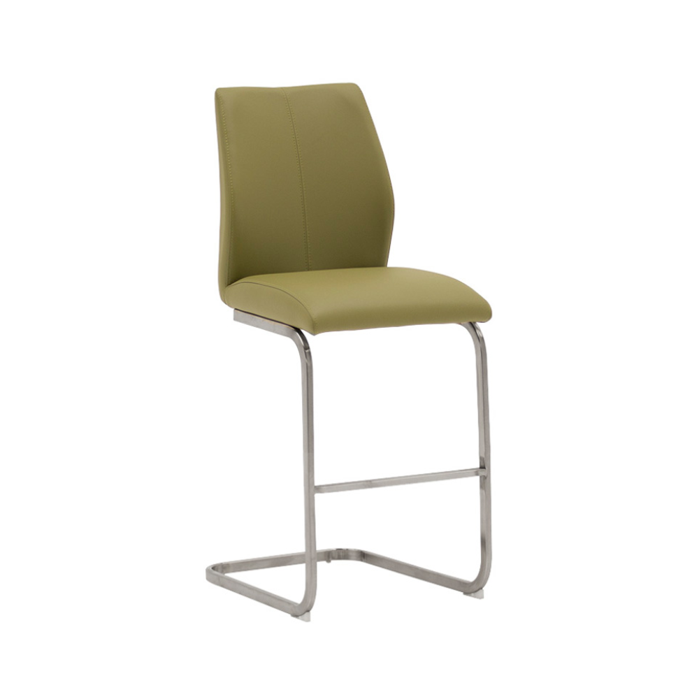 Amenity Counter Chair (Brushed Steel Leg)