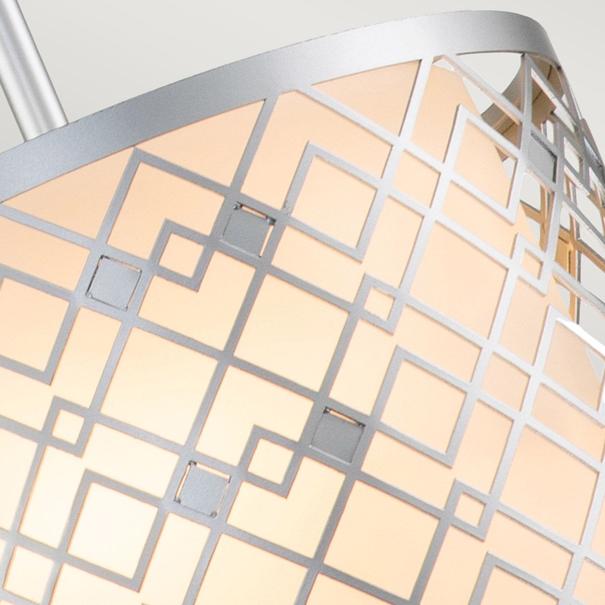 Ziggy 1lt Small Pendant - Lacquered Silver