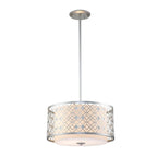 Ziggy 2lt Medium Pendant - Lacquered Silver