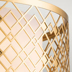 Ziggy 2lt Medium Flush - Lacquered Gold