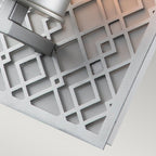 Ziggy 1lt Wall light - Lacquered Silver