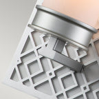 Ziggy 1lt Wall light - Lacquered Silver