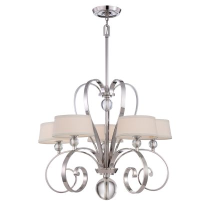 Madison Manor 5-Light Chandelier (Imperial Silver)